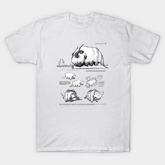 Avatar the last airbender appa sketch design animation T-Shirt by My_Tight_Pants